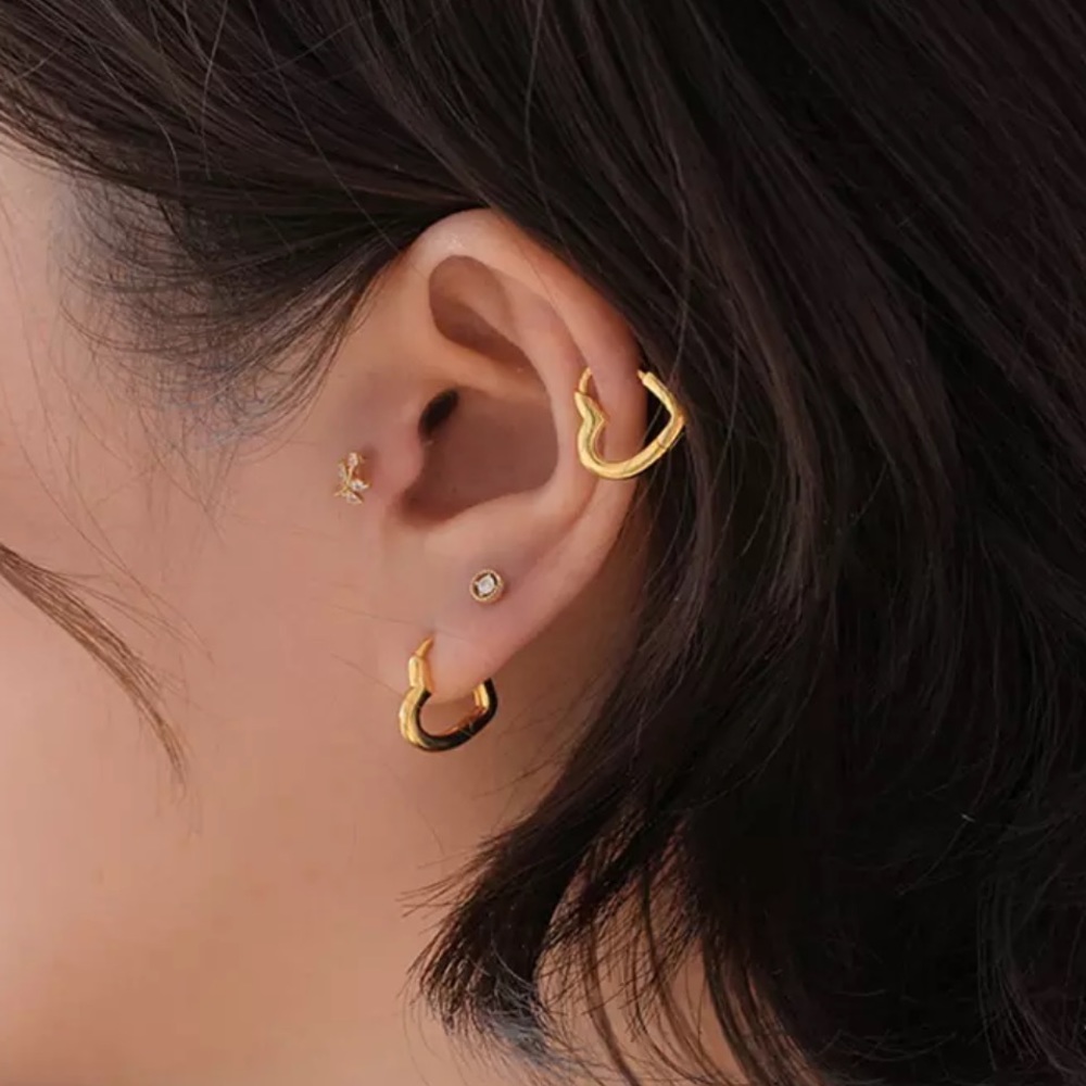 NEW 925 STERLING SILVER HOOP EARRINGS, NICE EARRINGS, CUTE EARRINGS - Picture 6 of 7